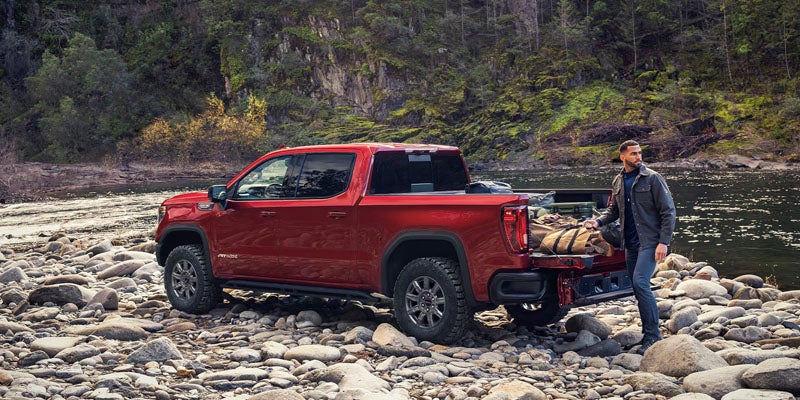 Side View of GMC Sierra Model